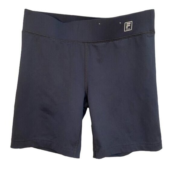 Fila Athletic Navy Blue Biking Running Athletic Shorts Size S - Picture 1 of 7